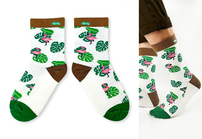 夏日紅鶴 厚襪款(2種尺寸) 